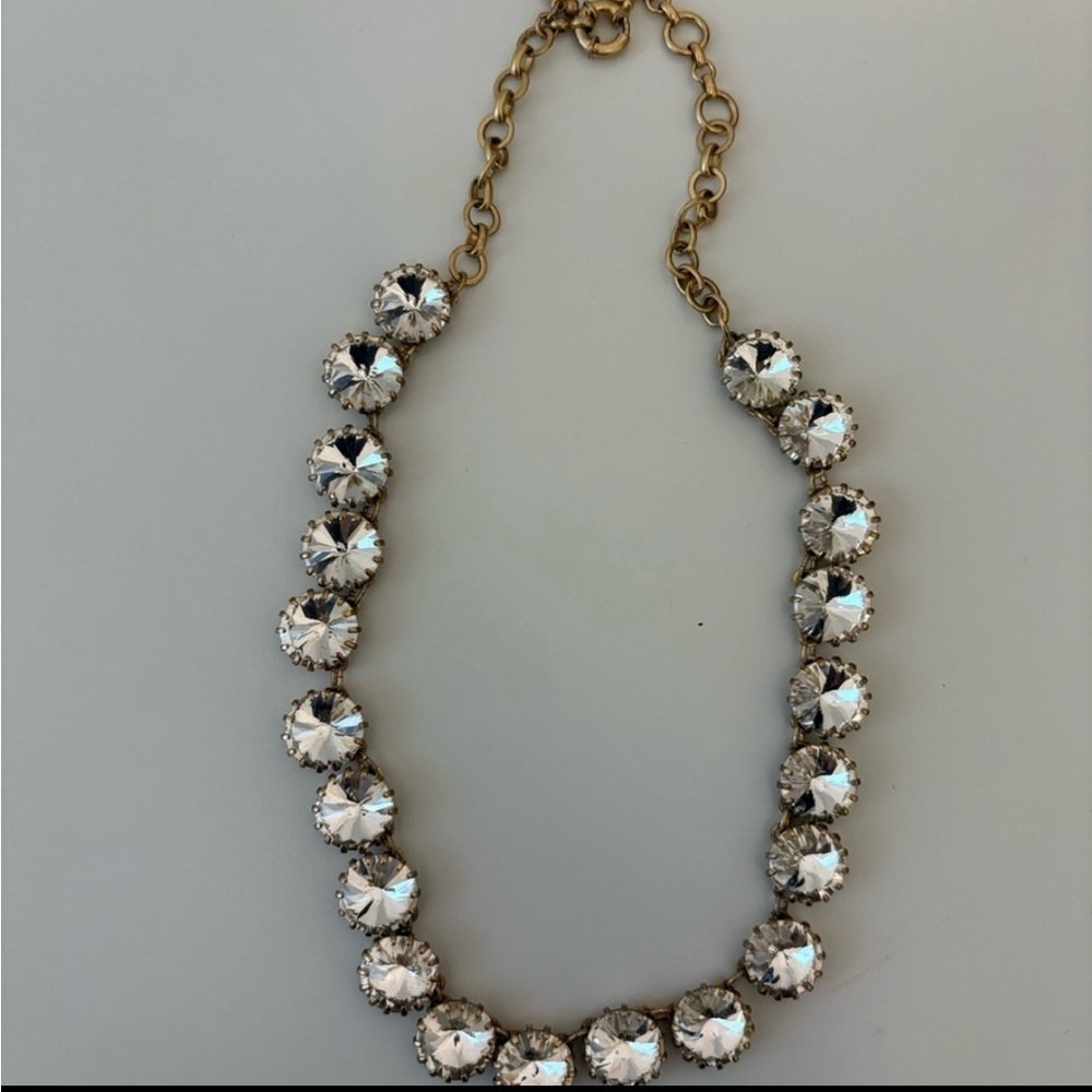 JCREW Silver Crystal Necklace